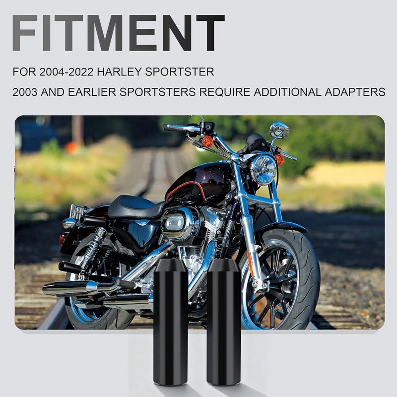 MoKitDora 5.98" Sportster Upper Shock Mount Guard Frame Sliders Anti Crash Protector for 2004-2022 Harley XL 883 1200 XR1200 Iron Nightster Roadster, Black - Image 3